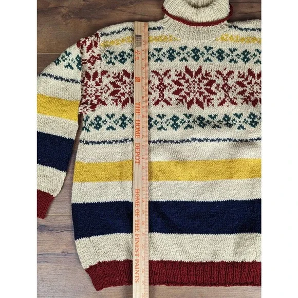 Vintage 90s Ralph Lauren Polo Country Wool/Silk Turtleneck Sweater M